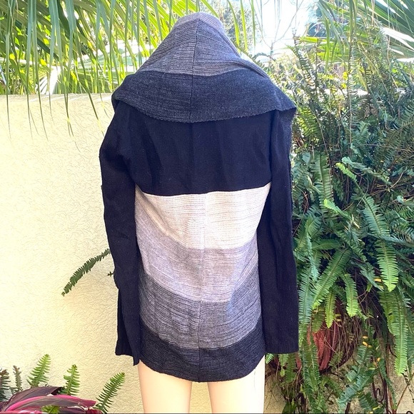 Striped Open Front Cardigan - Picture 3 of 3